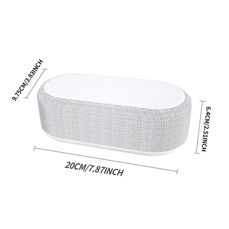 Multifunctional 6-in-1 Desktop Speaker, Creative Night Light with Alarm Clock, Wireless Charger Speaker, Bluetooth-compatible Speaker for Home Office - 1